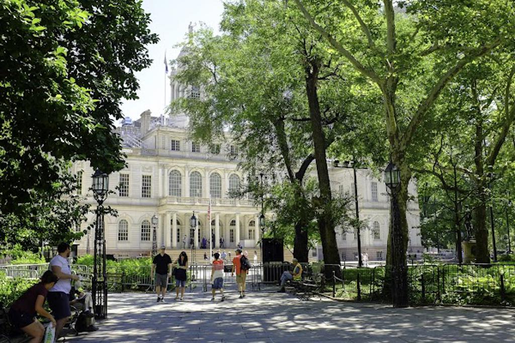 Explore New York City Hall Park Medallion in New York, United States