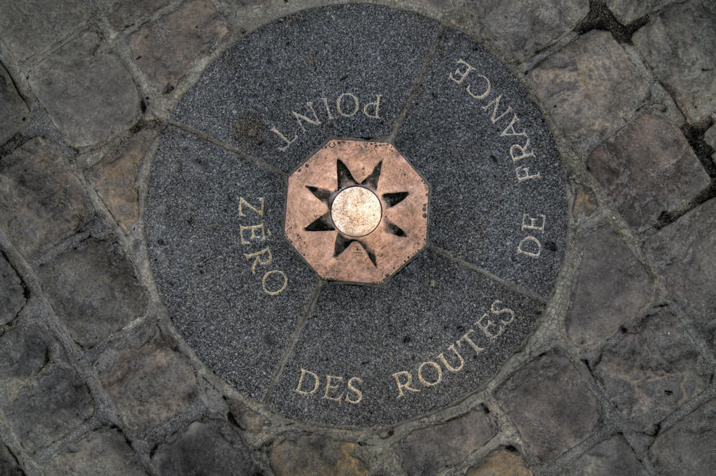 Explore Point Zero for French Road Measurements in Paris, France